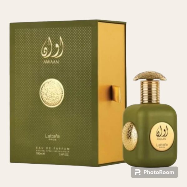 Awaan Gold Eau De Parfum Spray para Unisex, 3.4
