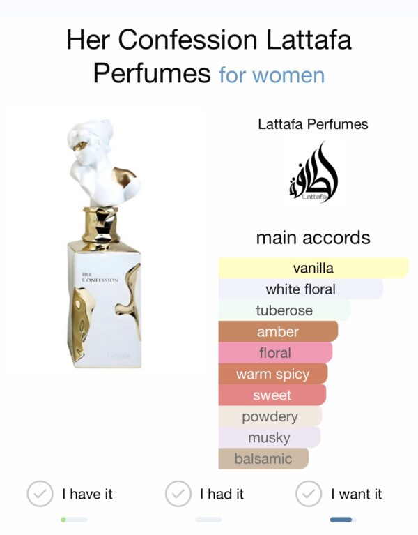 Her Confession Lattafa Perfumes for women - Imagen 6