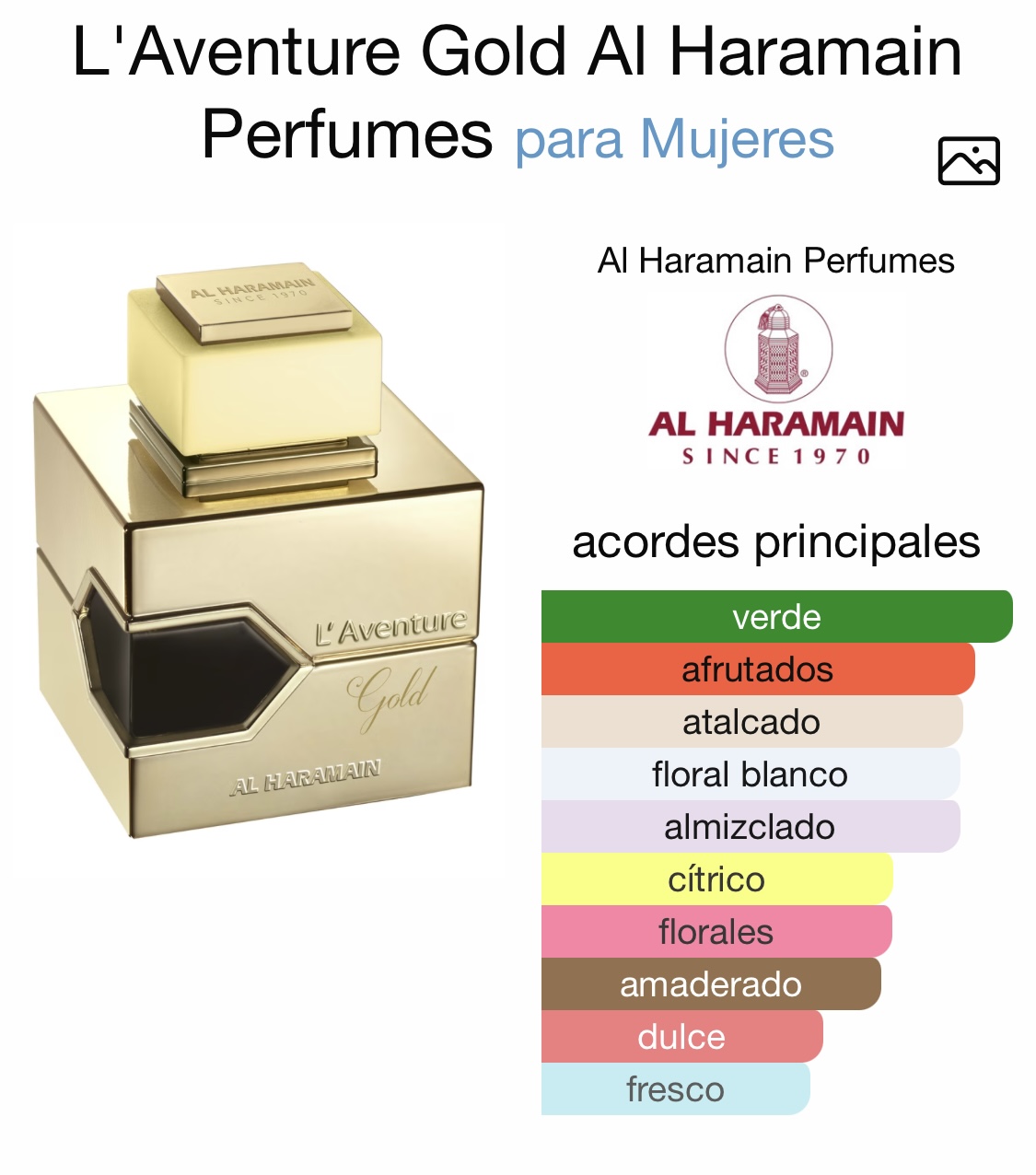 L’Aventure Gold by Al Haramain 11 L’Aventure Gold by Al Haramain - Imagen 10